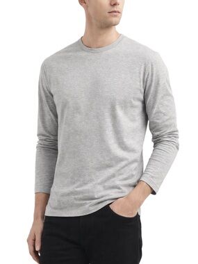 Banana Republic Dress Crew Gray Long Sleeve Tee Shirt – Size L